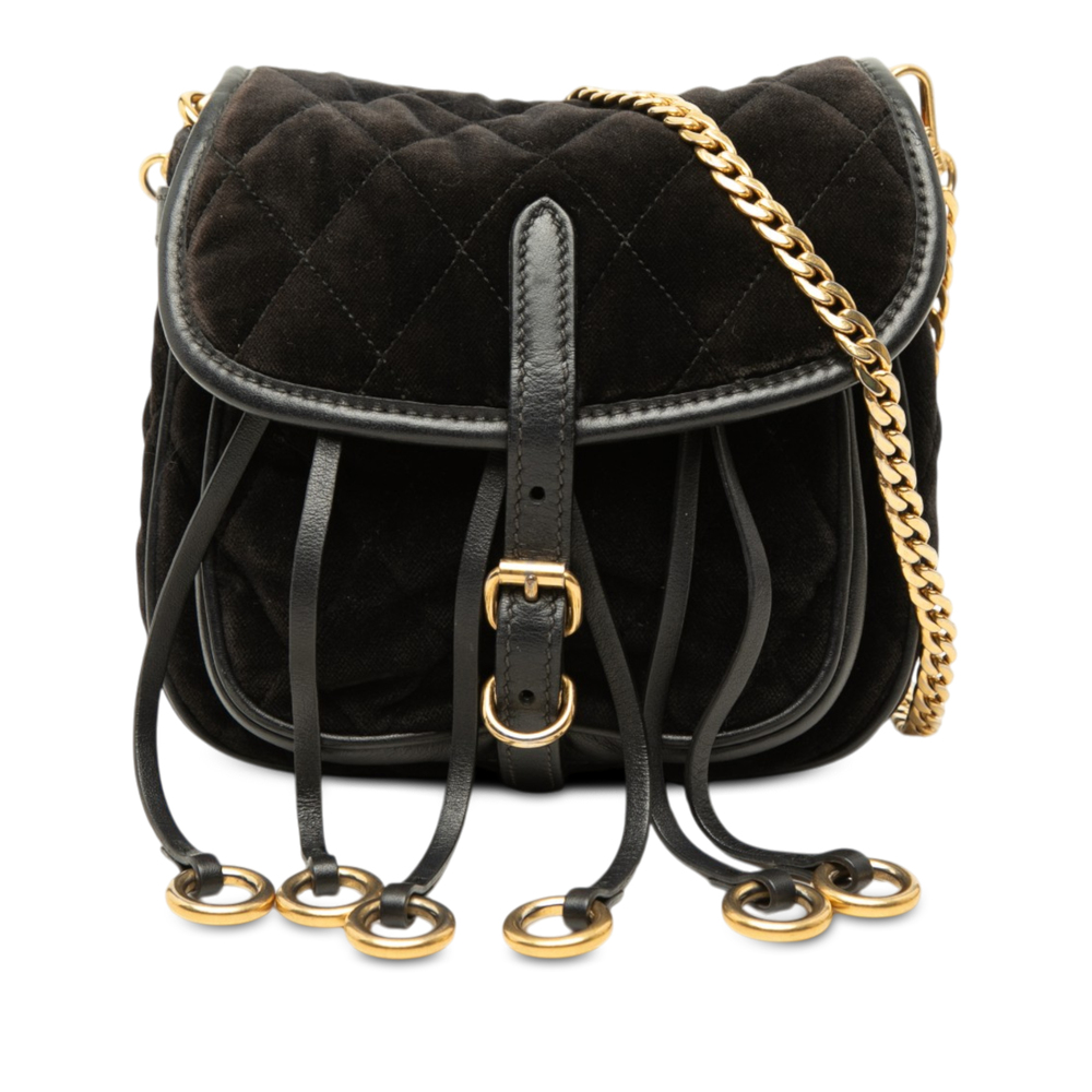 Pre-Loved Prada Impuntu Velluto Corsaire Crossbody